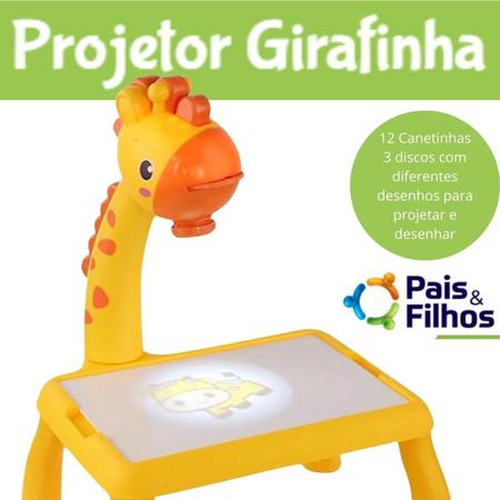 Imagem de Projetor Girafinha Mesa de Desenho Infantil Mesa Projetora Infantil