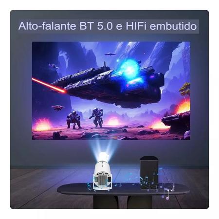 Imagem de Projetor HY300 Mini Projetor Portatil, 5G WiFi 6 Bluetooth 5.0, Smart Projetor Android 11, 8500 Lumens Projetor LED 4K 1