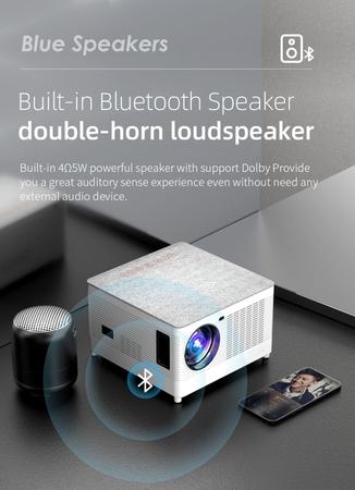 Mini proyector Led portátil WiFi Bluetooth