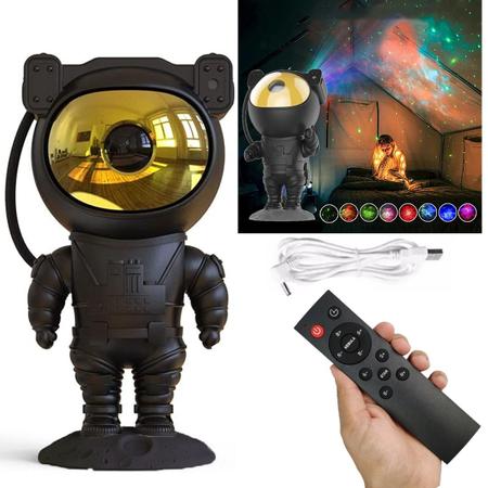 Imagem de Projetor Led Astronauta Estrela Galaxia Nebulosa Decoraçao Espacial Quarto Sala Casa USB Espaço Cosmico