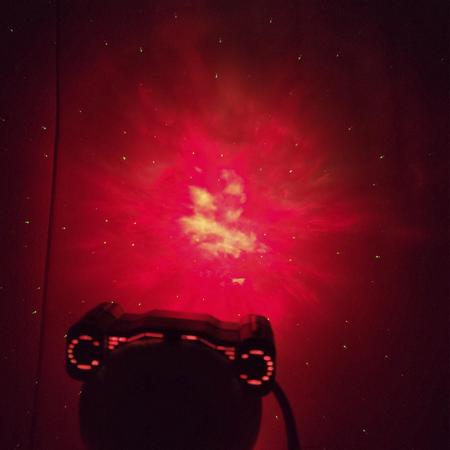 Imagem de Projetor Led Astronauta Galaxia Estrela Espaço Decoraçao Quarto Casa Sala Enfeite Luminaria Abajur Multiuso