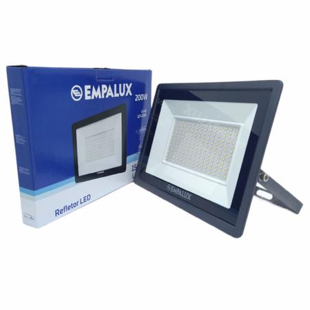 Projetor Led Empalux 200W Bivolt 6500k 15000 Lumens Prova D gua