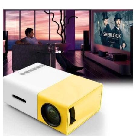 Projetor doméstico, Full HD 1080p Smart LED Home Media Video Player  Theater, Cinemood, assistir a filmes TV, em casa, quarto, escritório, ao ar  livre, para celulares, tablets, laptops (preto + branco)