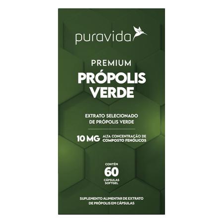 Imagem de Própolis Verde Premium Puravida 60 Cápsulas