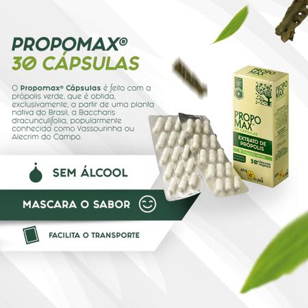 Imagem de Propomax Extrato De Própolis Verde 30 Cápsulas - Apis Flora Kit 3 Und