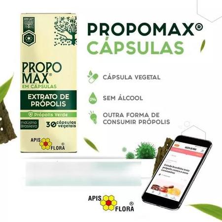 Imagem de Propomax Extrato de Própolis Verde Apis Flora 30 Cápsulas