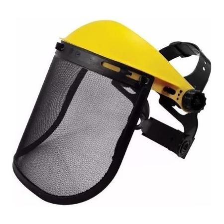 Imagem de Proteção Facial Para Operador De Roçadeira Com Tela De Aço