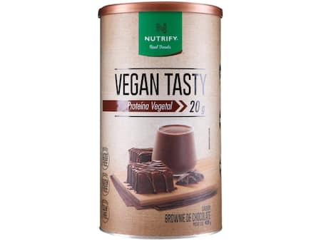 Proteína Brownie de chocolate Nutrify Vegan Tasty - em Pó 420g Vegano e Vegetariano