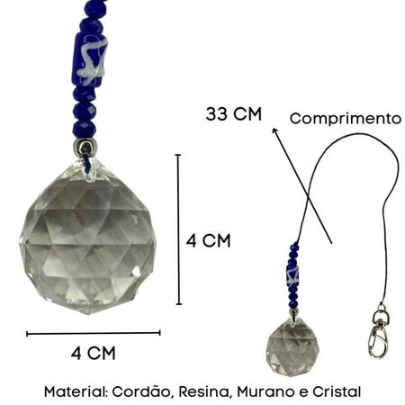 Imagem de Protetor Ambiente Cristal Facetado Ogum ul 40 Mm