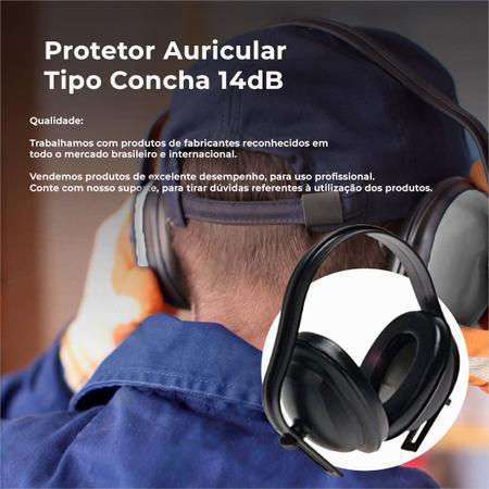 Imagem de Protetor Auricular Abafador Concha Confort K-40 Kit C/12und