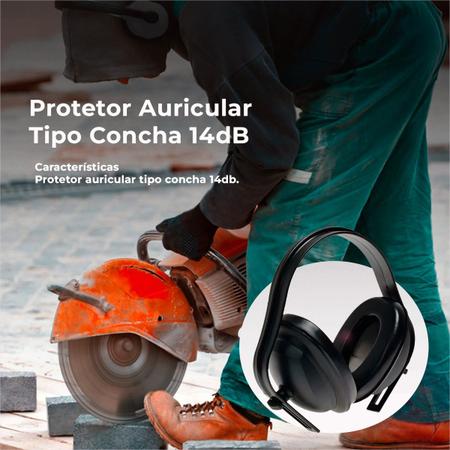 Imagem de Protetor Auricular Abafador Concha Confort K-40 Kit C/12und