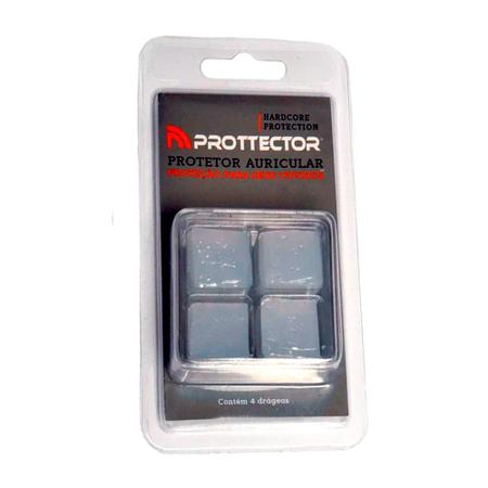 Imagem de Protetor Auricular Dogma Transparente Silicone - kit com 2 pares