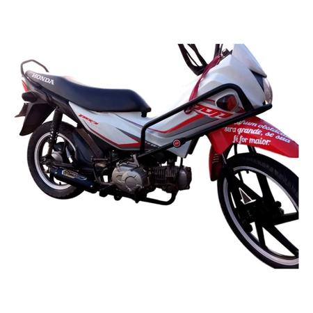 Protetor Motor Carenagem Wheeling Grau Honda pop 110 110i preto - Escorrega  o Preço