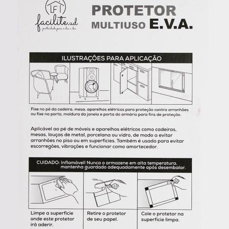 Imagem de Protetor De Cadeira Preto Multiuso Mesa E.V.A Hexagonal - 9 Peças