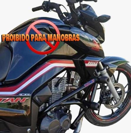 Protetor De Carenagem Fan 160 Titan 160 Stunt Race Preto