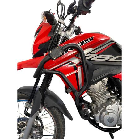 Protetor De Motor Carenagem Wheeling Grau Honda Nxr Bros 160