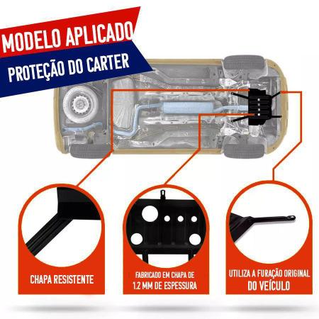 Imagem de Protetor de Carter Completo Chevrolet Onix Plus Premier 2020 Em Diante Com Parafusos Fixadores
