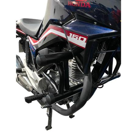 Protetor De Carenagem Fan 160 Titan 160 Stunt Race Preto