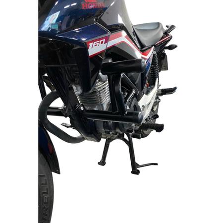 Protetor De Carenagem Fan 160 Titan 160 Stunt Race Preto