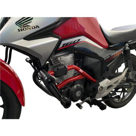 Protetor de Motor Esportivo Fan 160 Titan 160 Start 160 ano 2016 à 2020  2021 2022 2023 Moto Honda em Promoção na Americanas