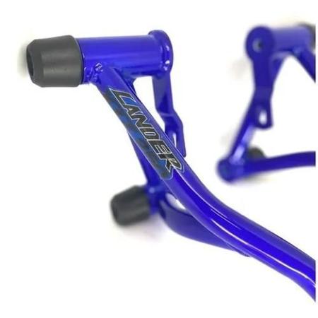 Stunt Race Original Protetor de Motor e Carenagem Xre 300 Azul Metalico