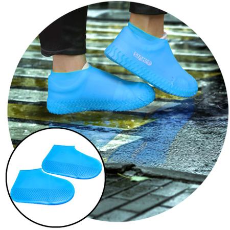 Imagem de Protetor De Sapato para Chuva Protetor Calçados Silicone Impermeável Antiderrapante Infantil HZ-0050