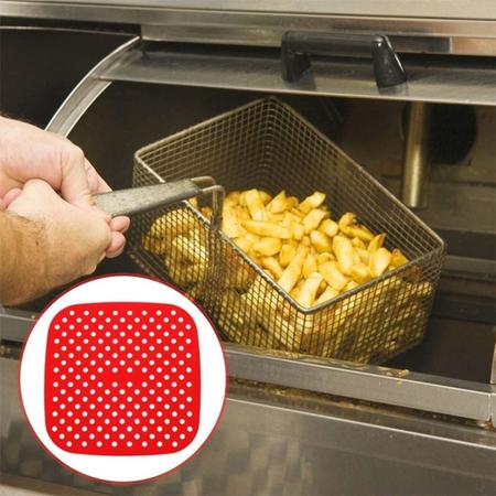 Imagem de Protetor De Silicone P/ Fritadeira Airfryer Redondo - Tapete