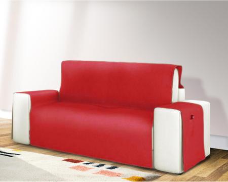 Imagem de Protetor de sofá 2 lugares com bolso p/ controle remoto