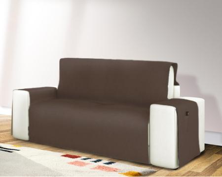 Imagem de Protetor de sofá 3 lugares com bolso p/ controle remoto