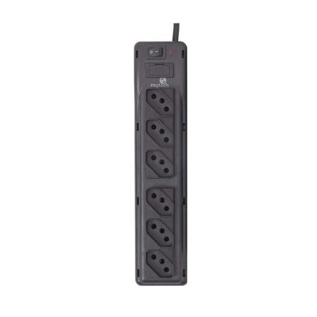 Protetor Eletrônico Ragtech, com 6 Tomadas, Cabo 1,5m, Bivolt, Preto - 2027 Imagem de Protetor Eletrônico Ragtech, com 6 Tomadas, Cabo 1,5m, Bivolt, Preto - 2027