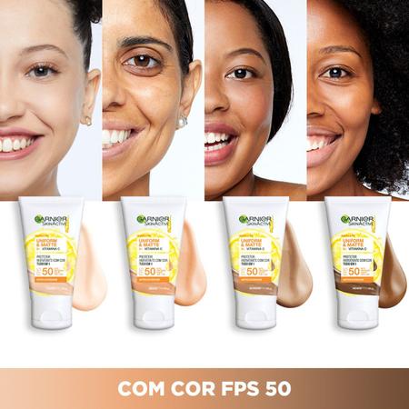 Imagem de Protetor Hidratante Garnier Uniform&Matte Cor Negra - 40g