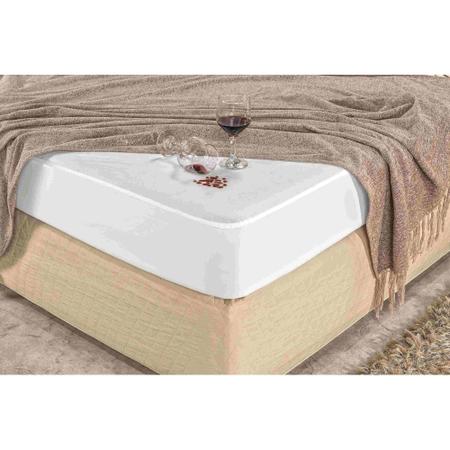 Imagem de Protetor kit capa para colchão e travesseiros casal queen impermeáveis com elástico no colchão e zíper no travesseiro, ideal para colchão de até 40cm
