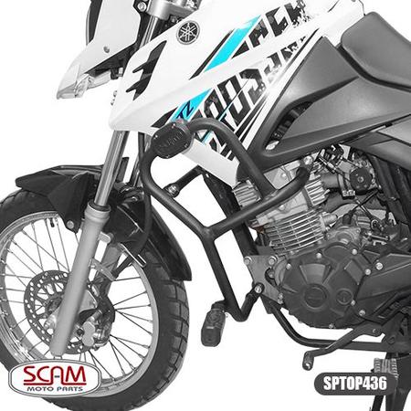 PROTETOR DE MOTOR CARENAGEM SCAM C/PEDALEIRA YAMAHA CROSSER 150 2014 A 2017  - remotox-mobile