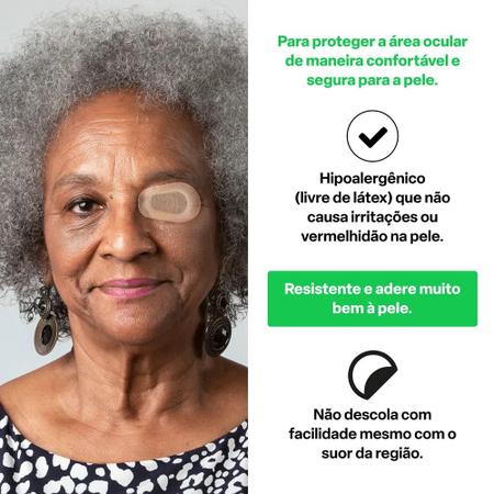 Imagem de Protetor Ocular Bege para Adulto Multi Saúde - HC664