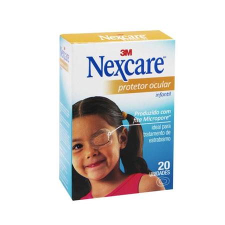 Protetor Ocular Infantil Nexcare 20 Unidades - 3m Imagem de Protetor Ocular Infantil Nexcare 20 Unidades