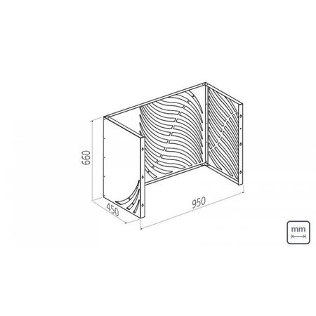 Imagem de Protetor para Ar Condicionado Tramontina 96cmx66cmx45cm Inox