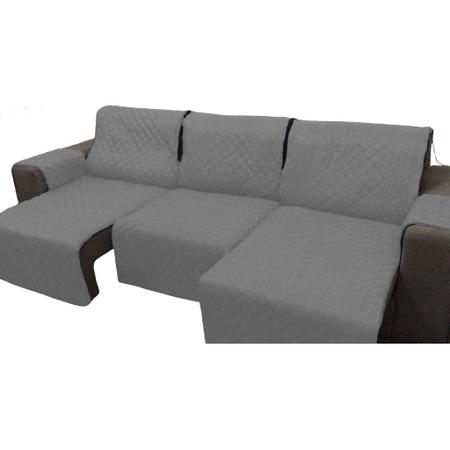 Imagem de Protetor para sofa 3,20 3modulos (largura total com os braços)forrado e com fixador no encosto,3 assentos que abre e fec