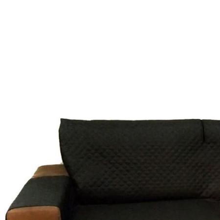 Imagem de Protetor Para Sofá De 2 Módulos Impermeável Ultrassônico Retrátil Com Assento De 1,80M - Preto