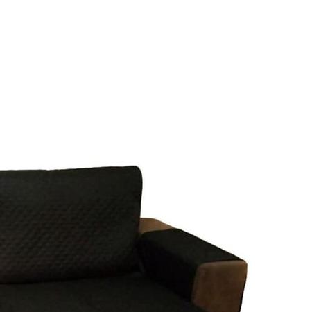 Imagem de Protetor Para Sofá De 2 Módulos Impermeável Ultrassônico Retrátil Com Assento De 1,80M - Preto