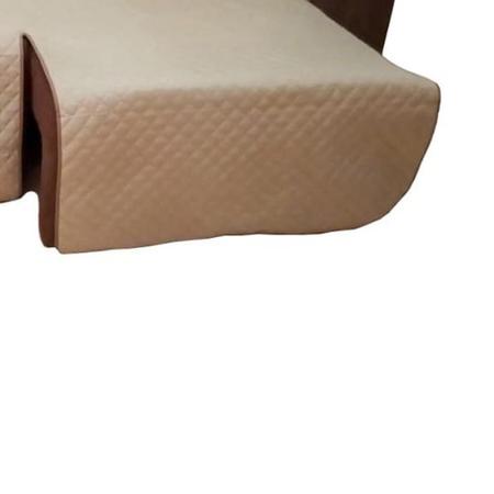 Imagem de Protetor Para Sofá De 2 Módulos Impermeável Ultrassônico Retrátil Com Assento De 2,10M - Cáqui