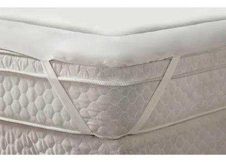 Imagem de Protetor pillow top macio e confortavél 1,40 x 1,90 x 0,30 cm de altura cama colchão casal trisoft