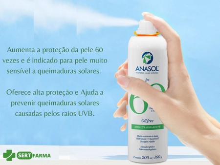 Imagem de Protetor Solar Anasol Fps60 Aerosol Secagem Rápida