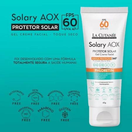 Imagem de Protetor Solar Com Tons Creme Facial Solary Aox La Cutanee