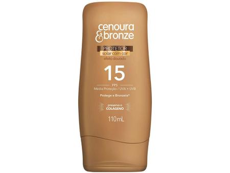 Imagem de Protetor Solar Corporal Cenoura & Bronze FPS 15 - Efeito Dourado 110ml