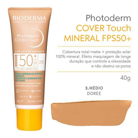 Imagem de Protetor Solar Facial Bioderma Photoderm Cover Touch FPS 50+