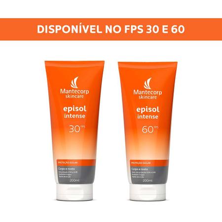 Imagem de Protetor Solar Facial e Corporal Mantecorp Skincare  Episol Intense FPS60