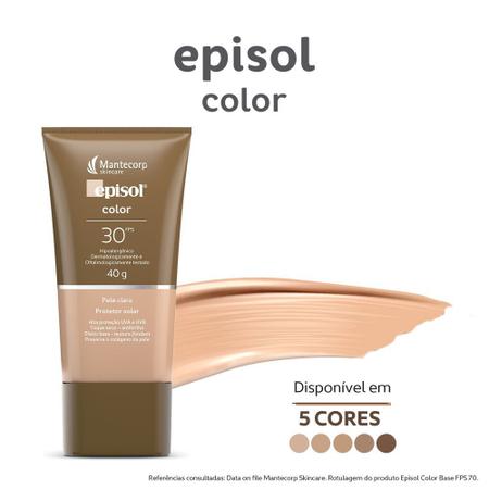 Imagem de Protetor Solar Facial Episol  Color- Mantecorp Skincare Fps 30