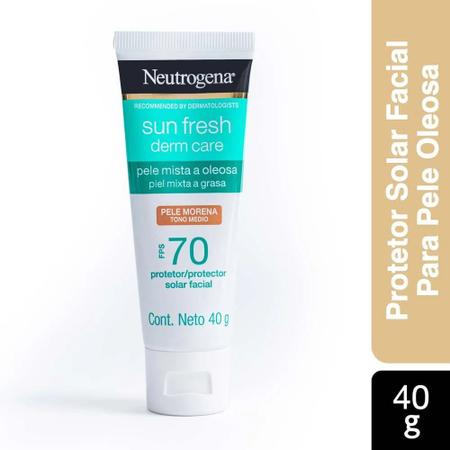 Imagem de Protetor Solar Facial Para Pele Oleosa Neutrogena Sun Fresh Derm Care FPS70
