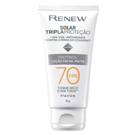 Protetor Solar Facial Renew 70 Fps Anti-idade 40g - Avon - Protetor Solar -  Magazine Luiza