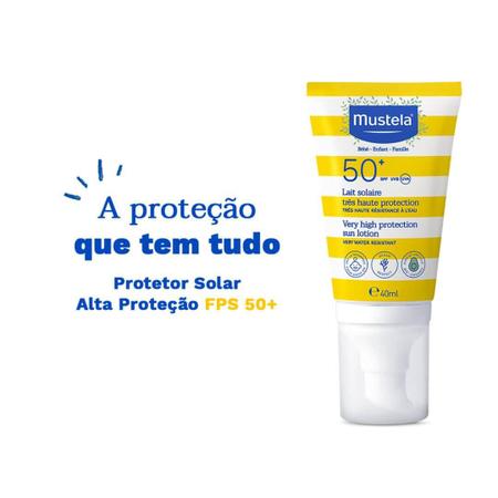 Imagem de Protetor Solar Infantil Alta Proteção FPS 50+ 40 ml Mustela